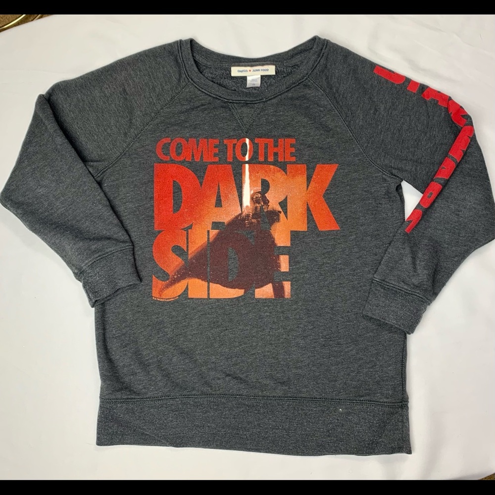 Gap Kids Junk Food Star Wars Come to the Dark Side Sweatshirt 10-11 boys